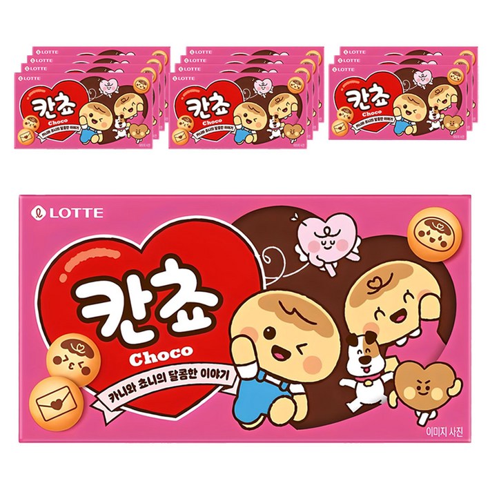 롯데웰푸드 칸쵸 초코맛, 54g, 12개