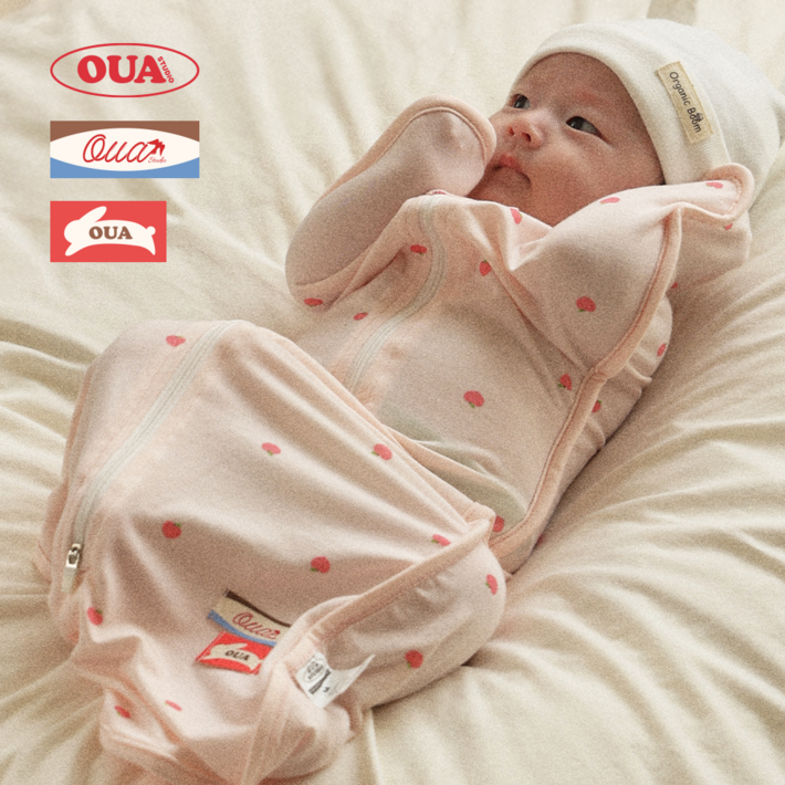 오우아스튜디오 신생아용 쿨링 실크 스와들 속싸개 S