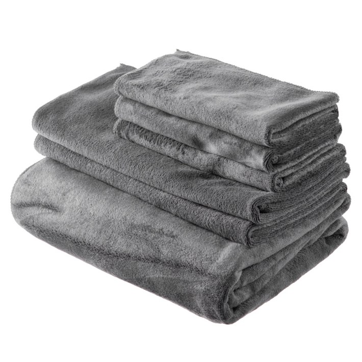 코멧 소프트 극세사 차량용 청소 타월 세트 소형 3p  중형 2p  특대형 1p