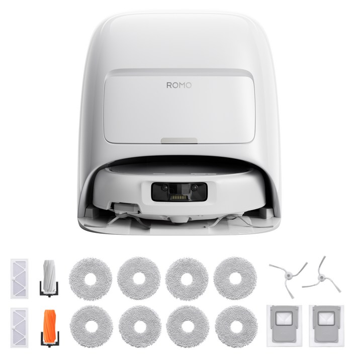 DJI ROMO S 로봇청소기 액세서리 키트 세트, 화이트청소기, 단일색상키트, CR8F