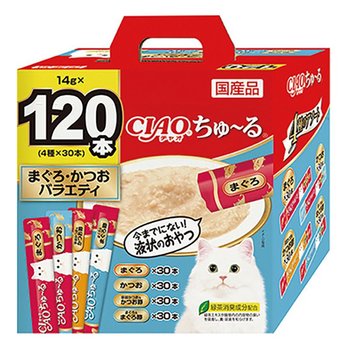 챠오츄르 고양이 버라이어티 짜먹는 간식 120p