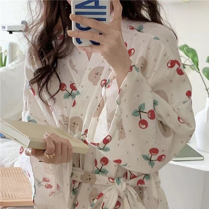 원이네 여리여리한 샤워가운 XXL, 체리, 1개 원이네 여리여리한 샤워가운 XXL, 체리, 1개