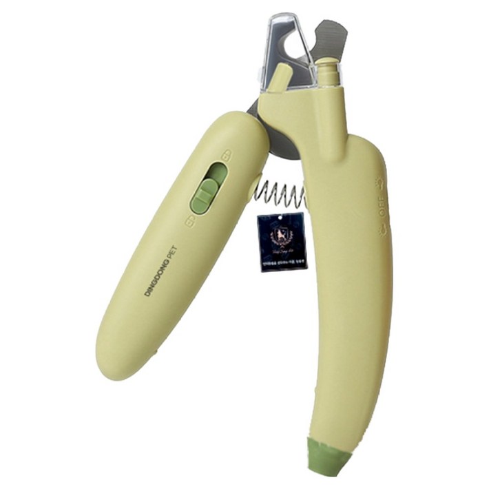 딩동펫 반려동물 바나나 LED 발톱깎이 156 x 54 x 26 mm