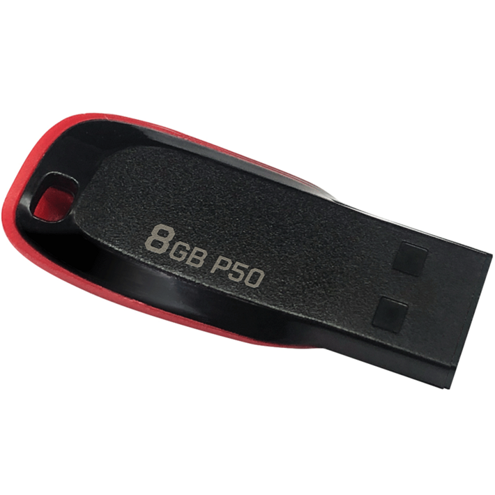 플레이고 P50 초경량 USB 메모리 단자노출형 2840, 8GB - 투데이밈