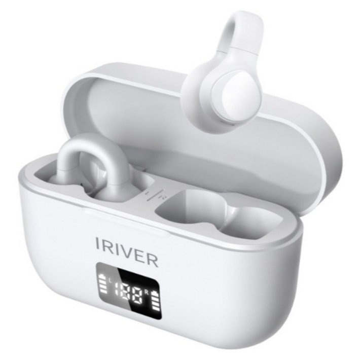아이리버 무선 오픈형 갤럭시 아이폰 호환 귀걸이형 귀찌 러닝 자전거 운동용 귀가편한 HiFi 블루투스 이어폰