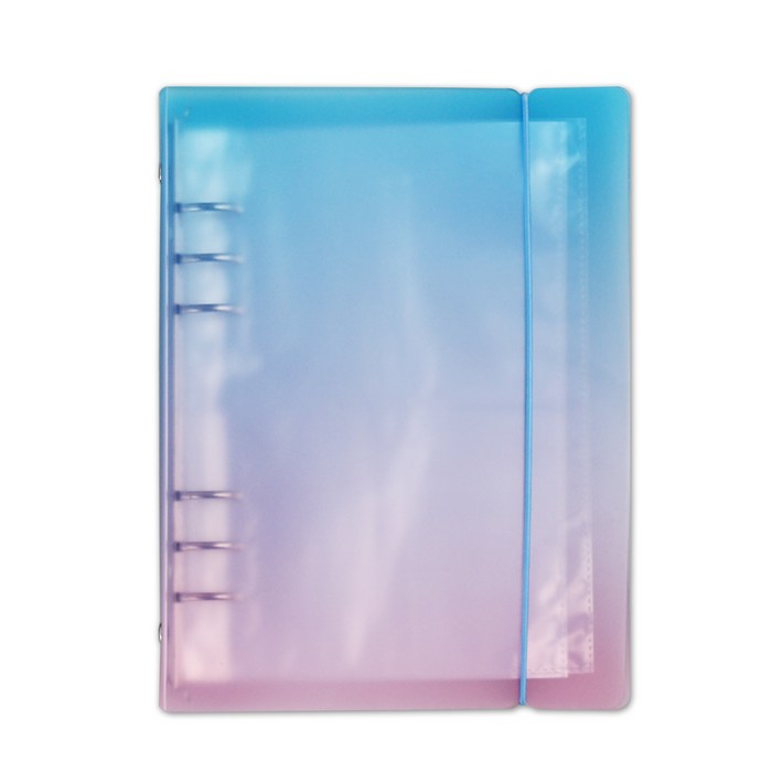 워너디스 6공 스티커 바인더 A5  양면 속지 40p 세트, 블루핑크, 1세트