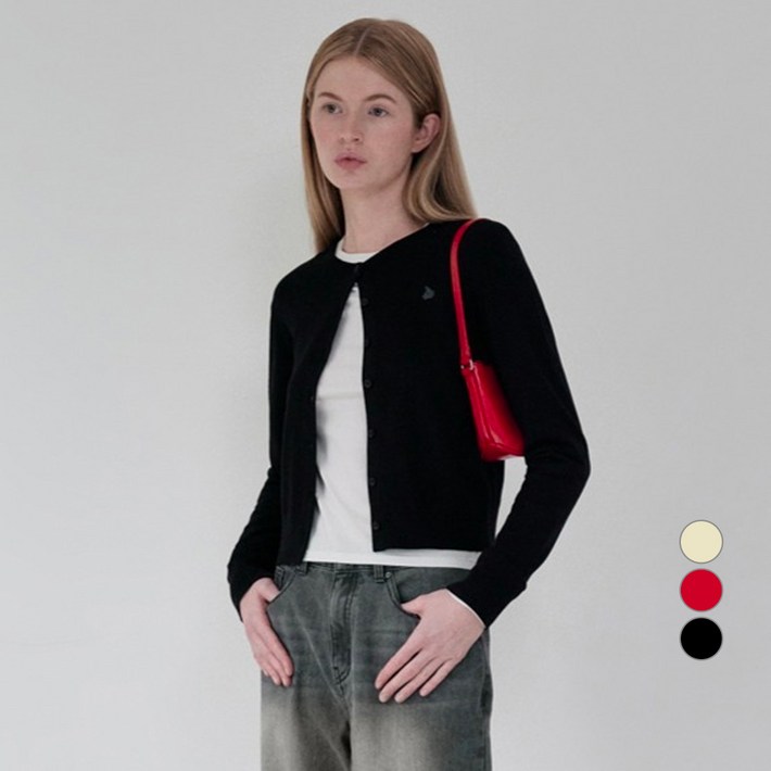 키르시 여성용 플레인 소프트 터치 가디건