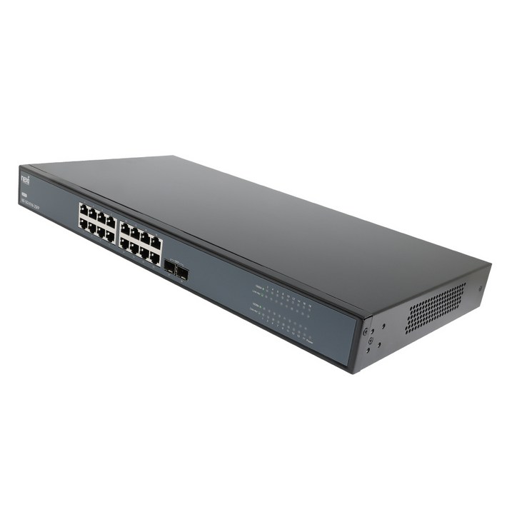 넥시 16  2 SFP 기가비트 스위칭 허브, NXSG10162SFP, 1개