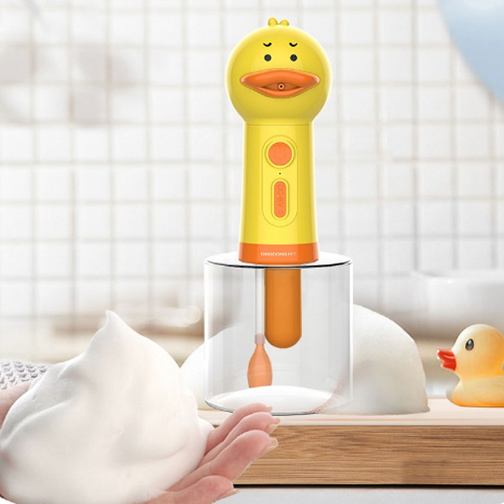 딩동펫 반려동물 프리미엄 목욕 오리 자동거품기