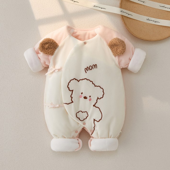 스타도어 유아용 입체귀 아기곰 방한우주복 스타도어 유아용 입체귀 아기곰 방한우주복
