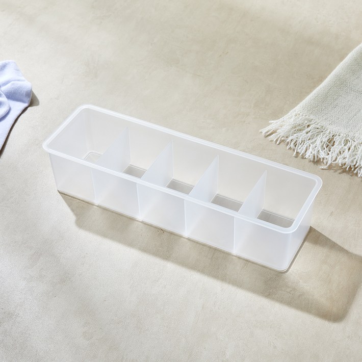 모던하우스 깔끔 튼튼 반투명 양말 정리함 5칸
