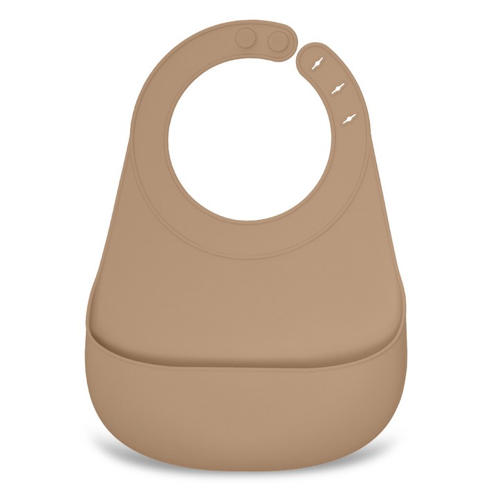 마더케이 실리콘 이유식 턱받이, 베이지, 1개입, 1개
