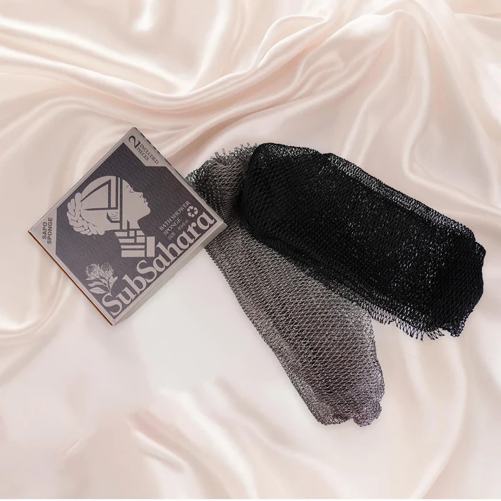 아프리칸 네트 스펀지  모든 피부 타입 각질 제거 스크럽 2개 바디워시 샤워젤 목욕 비누