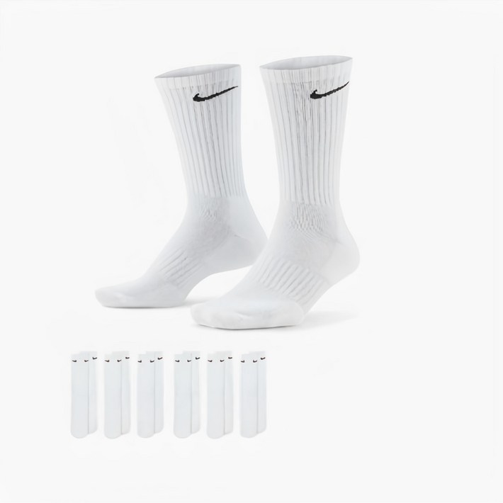 나이키 에브리데이 쿠션 트레이닝 크루 샥스 스포츠 장목 양말2세트 6켤레