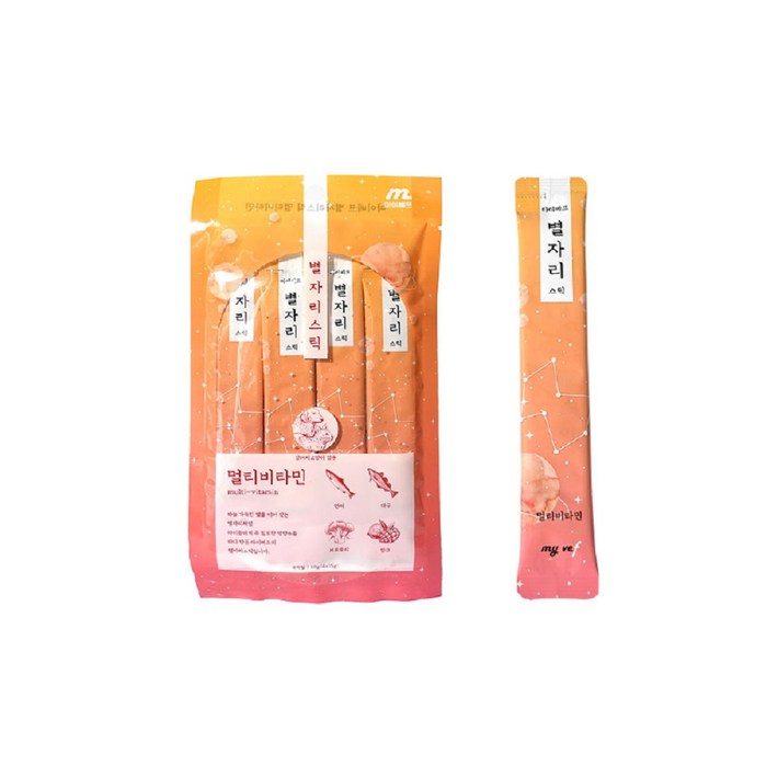 마이베프 강아지 고양이 겸용 츄르간식 별자리스틱 15g