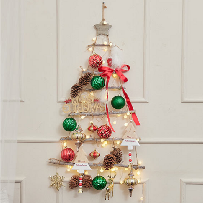 크리스마스 자작나무 럭셔리 벽트리 50구 전구