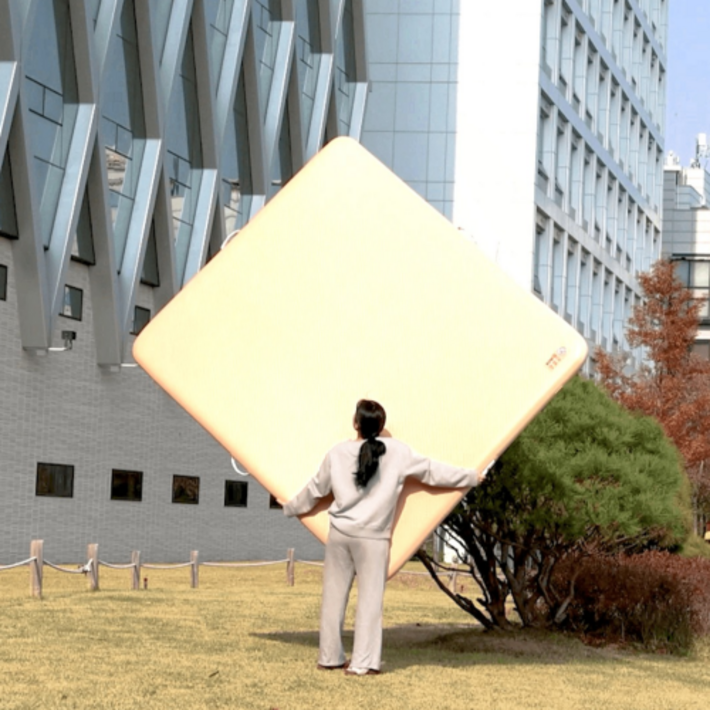전동펌프 무료 로우앤 가벼운 경량 에어매트 사이즈 200cm x 140cm 300cm 까지, 두께 10cm