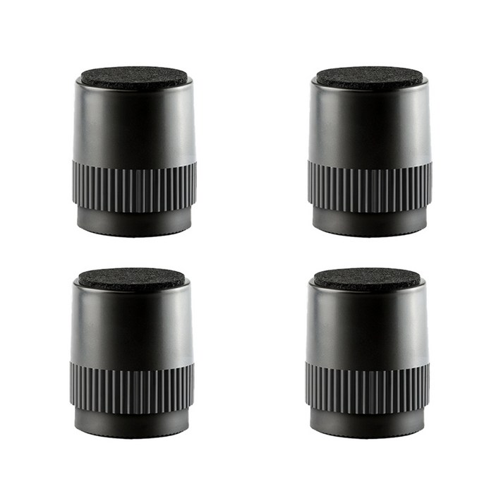 케이홈 가구 다리 높이 조절 발 받침 원형 60x75mm 4개입, 블랙 원형 60x75, 4개