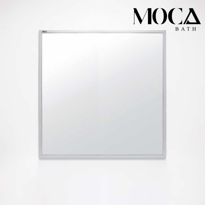 모카바스 욕실용 거울 모음, 퓨어 워시 화이트 욕실거울(800X800)