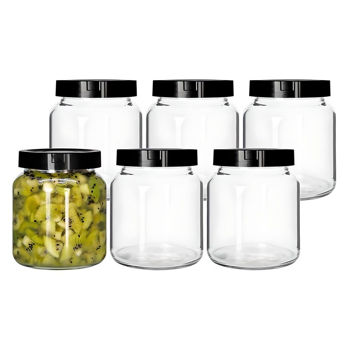 경성리빙테크 원형 유리병 PP캡