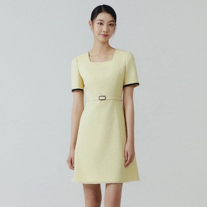잇미샤 SS 벨티드 트위드 미니 원피스 ITO3YOP630 285150