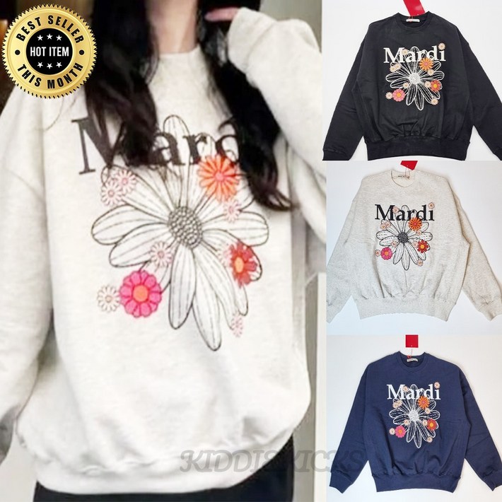 마르디메크르디 블라썸 맨투맨꽃 KSTM0050 라브 사은품증정