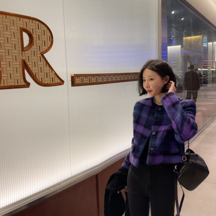 다바걸 러드본울누빔크롭자켓