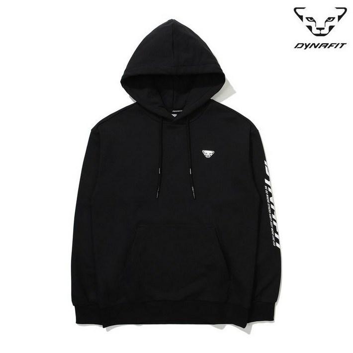 백화점 정품 25FW 다이나핏 남녀공용 ESSENCE 에센스 후드 티셔츠 블랙 YUP24201Z1
