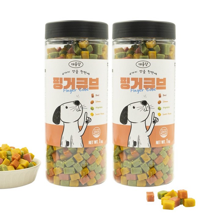 펫라벨 11 핑거큐브 강아지간식, 교육용, 훈련용 대용량 강아지 트릿, 혼합, 1,000g x 2ea, 2개, 1kg 펫라벨 11 핑거큐브 강아지간식, 교육용, 훈련용 대용량 강아지 트릿, 혼합, 1,000g x 2ea, 2개, 1kg