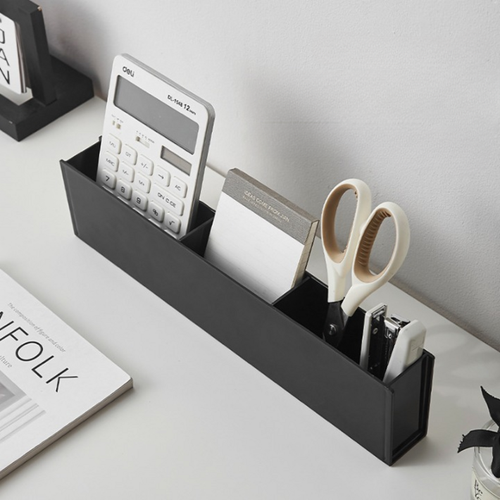 메종드닷 무타공 칸막이조절 슬림 정리함