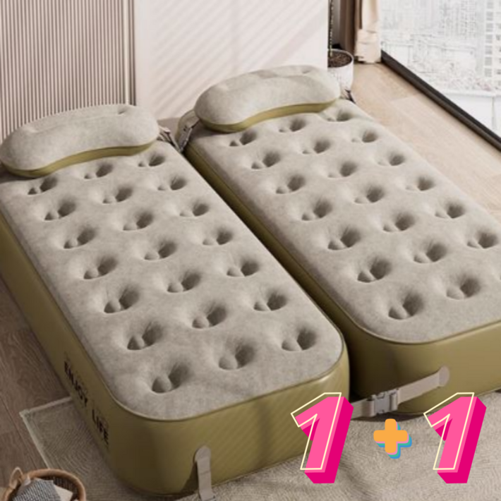 LACALE 11 에어매트 무선 자동펌프 세트 휴대용 캠핑 더블 자충매트