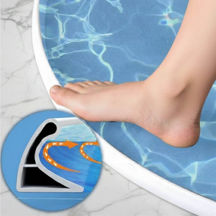 루프메이드 다용도 물넘침방지 워터가드 샤워부스물막이 1M, 화이트, 1개