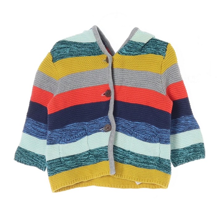 BABY GAP 베이비 갭 스트라이프 버튼 후드 가디건 KIDS70