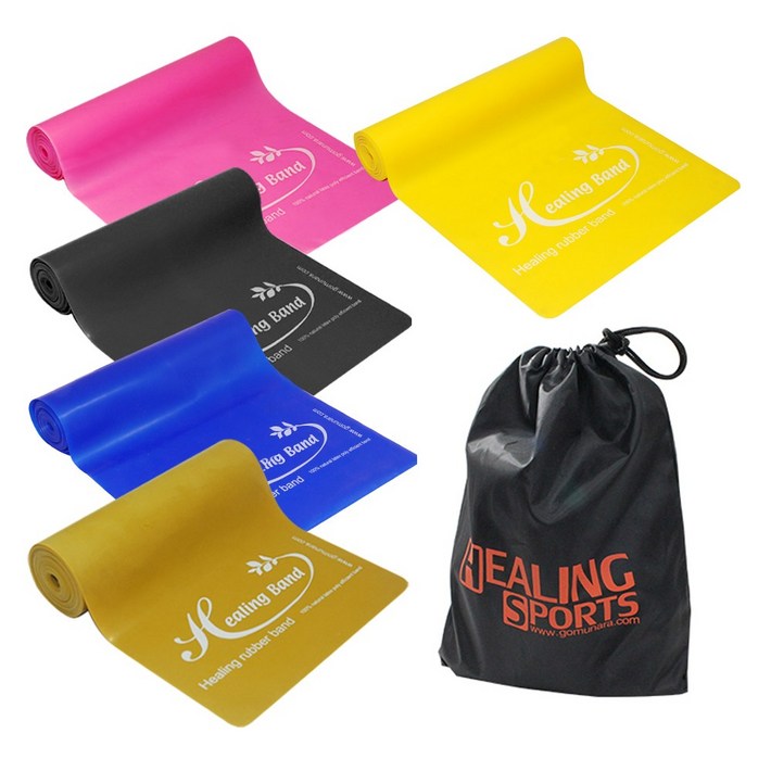 고무나라 라텍스 밴드 5종  파우치 세트