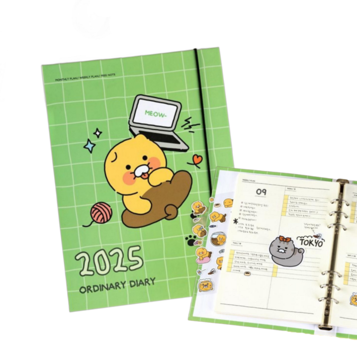 2025춘식이다이어리 춘식이캘린더 카카오다이어리 2025년 카카오프렌즈