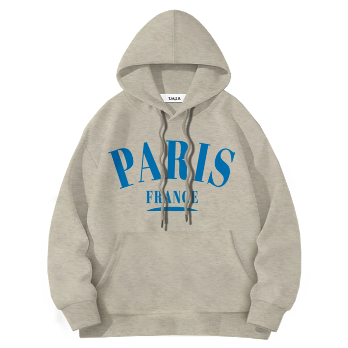 SICT 오버핏 프랑스파리 PARIS 특양면 후드티