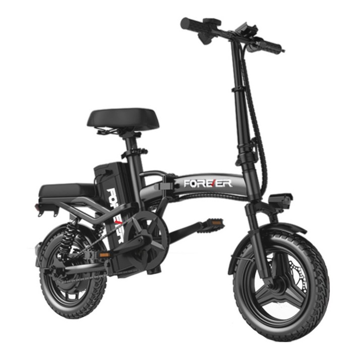 접이식 전기 자전거 리튬배터리 초경량자전거 출퇴근용 탈착식배터리, 프리미엄 버전 60-150km, 48V 4