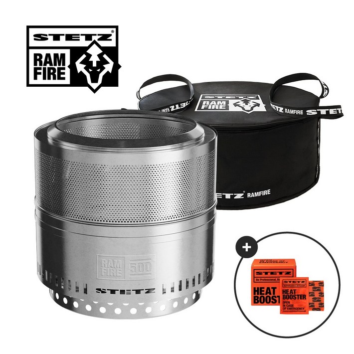 스테츠 램파이어 500 불멍 캠핑 휴대용 화로대, 1개