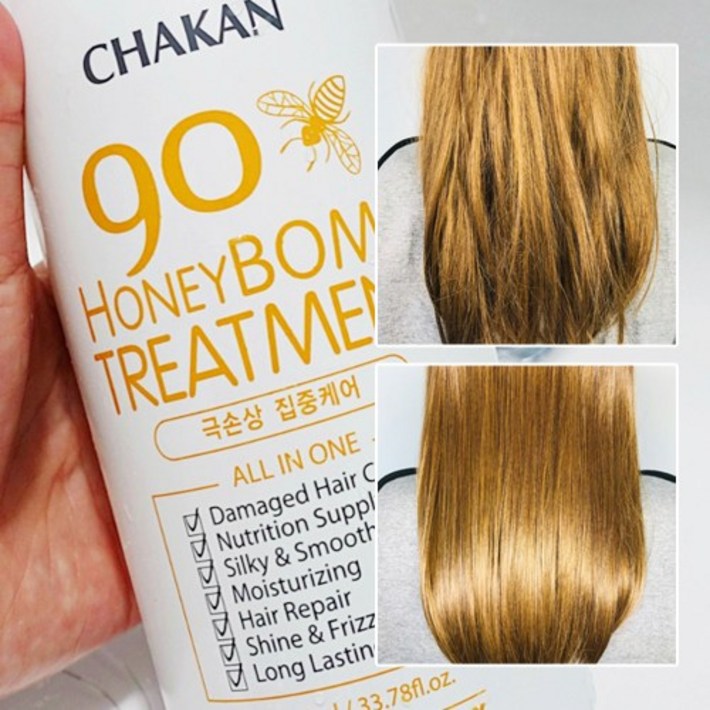 착한팩토리 머리영양 상한머리 꿀폭탄 90% 헤어 트리트먼트 1000ml