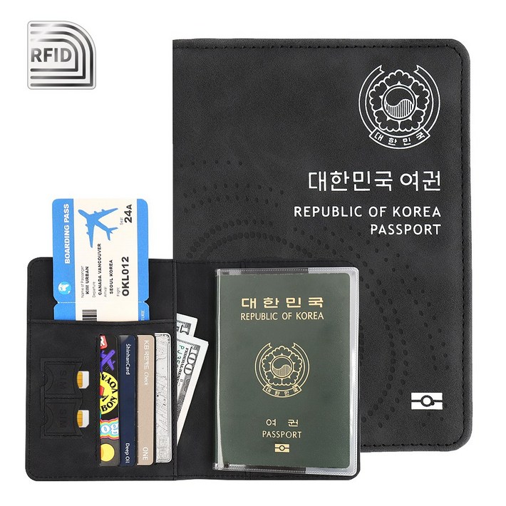 올탐 RFID 해킹방지 프리미엄 가죽 여권케이스 투명 여권케이스 포함 올탐 RFID 해킹방지 프리미엄 가죽 여권케이스 투명 여권케이스 포함