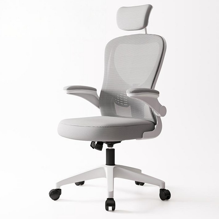 HOMEY NEST 자세교정 편한 공부 책상의자 사무용의자 허리 조절 가능 허리보호 의자 HNOC018, 화이트