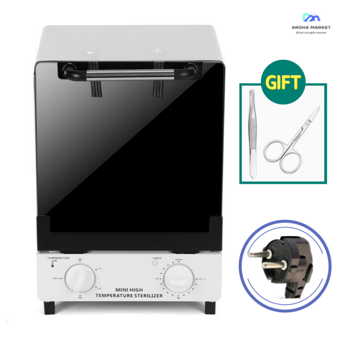 아로하 건열멸균기 치과용 피부샵 네일 살균기 미니 소독기 의료 치과 구강 장비 살균기 소독 캐비닛 매니큐어 도구 고온 소독 상자 기계 소형