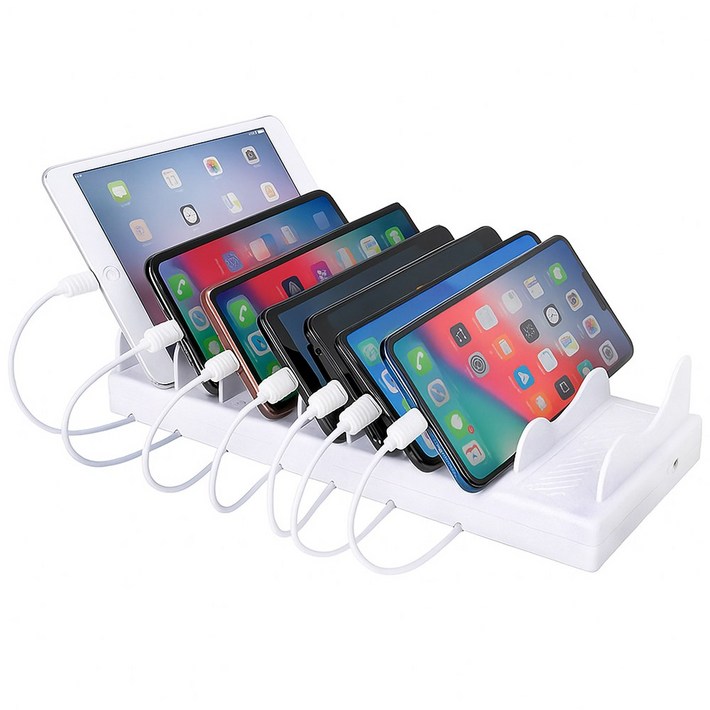 팝폰 7포트 확장가능 테이블오더 화재방지 업소용 초고속 멀티충전기 TC71