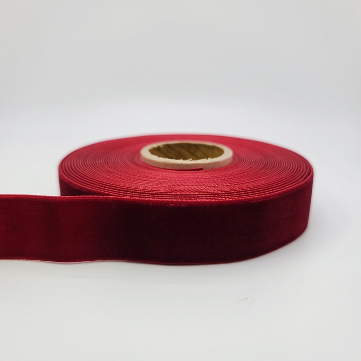 벨벳 크리스마스 겨울 트리 리본 끈 선물 포장 장식 공단 10YD9m, 12.버건디, 15mm10yd