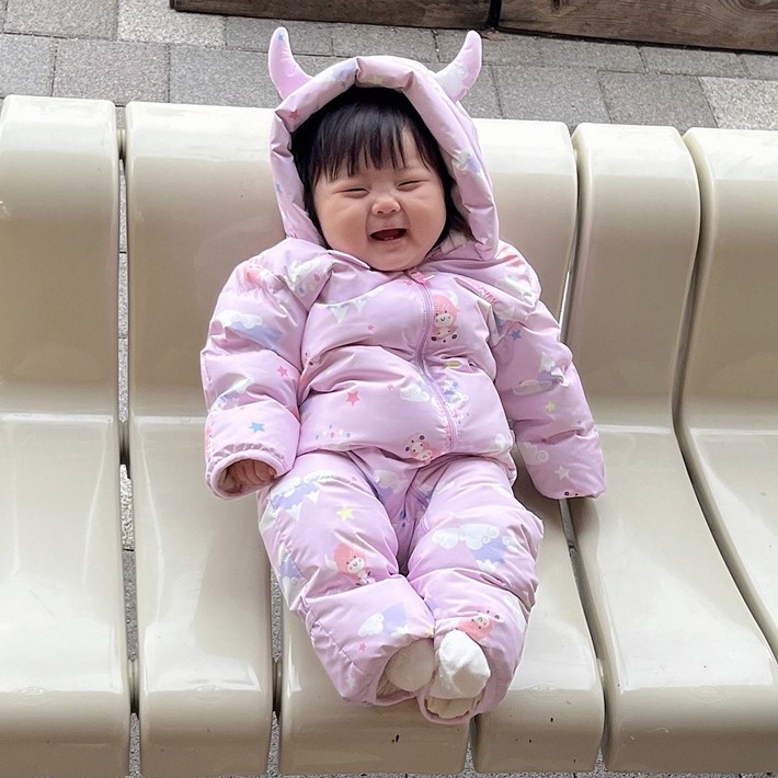 {백화점 정품} 블랙야크키즈 24년 FW신상 따뜻하고 포근한 아기들의 겨울 필수템~~ 베이비 다운우주복 BKO버트다운우주복4 688482