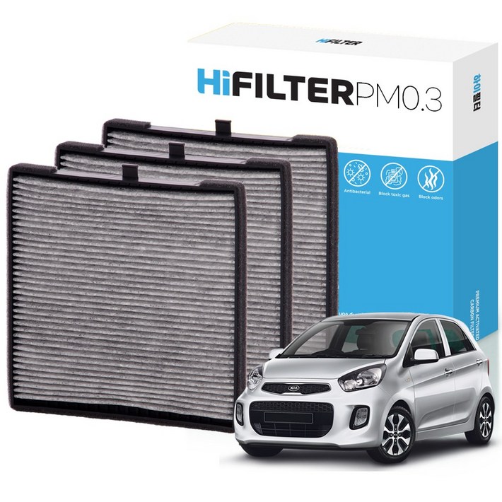 21 하이필터 PM 0.3 활성탄 자동차 에어컨 필터 기아