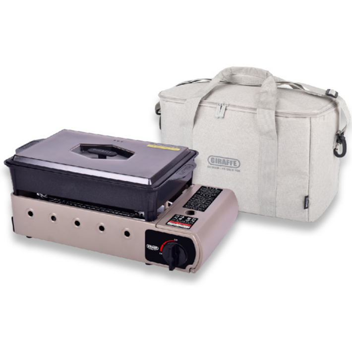 지라프 구이바다 M 가스 버너가방그릴 아이보리풀세트 부르스타 브루스타 부루스타 부탄가스 휴대용