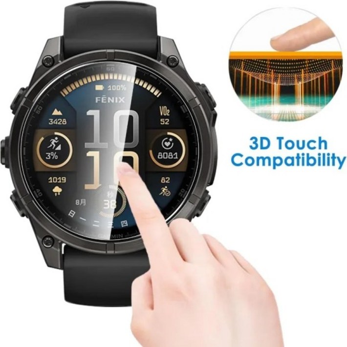 가민 Fenix 8 7 6S 6X 포어러너 235 935 945 955 255 265 965 735XT Vivoactive3 강화유리 스크린 보호필름
