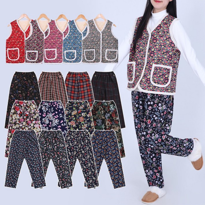 겨울 김장바지 몸빼 할머니 팬츠