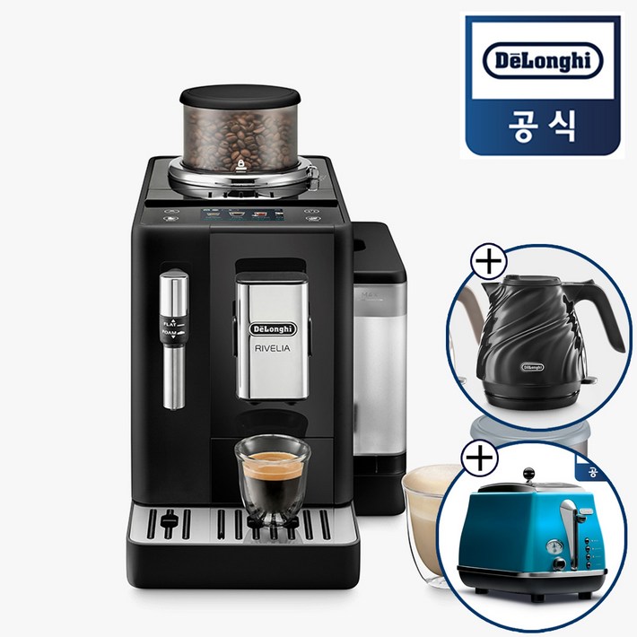 카푸치노잔원두드롱기 프리미엄 전자동 커피머신 리벨리아 오닉스, KREXAM440.35.B